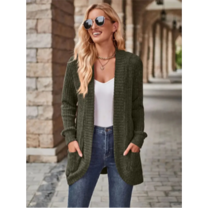 Yoonah | Casual Warm Long Knitted Cardigan For Women