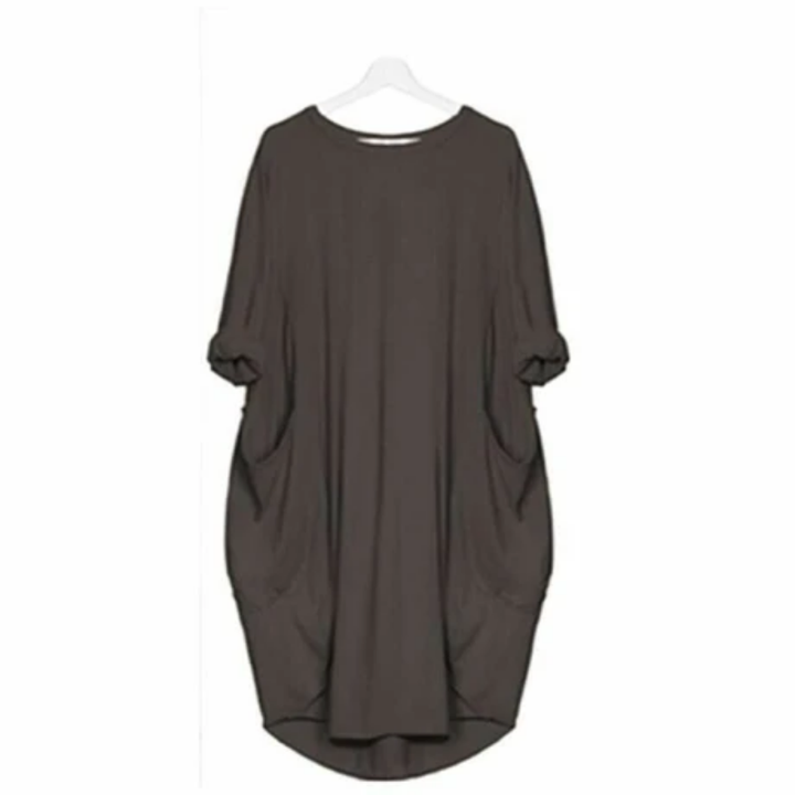 Nova | Summer Oversized Mid Sleeve Midi Dress For Women