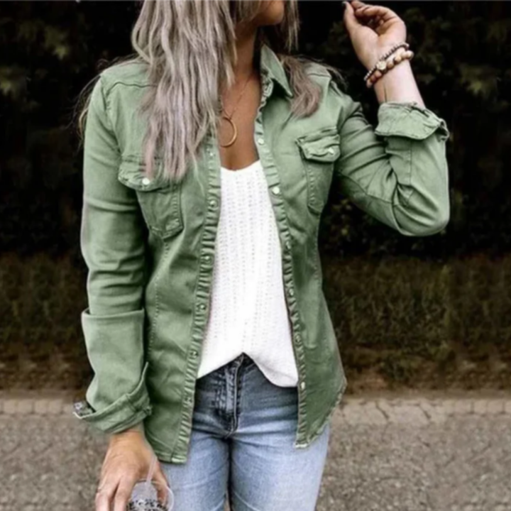 Vivian | Casual Button Down Winter Jacket For Women