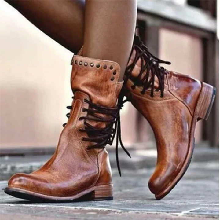 Mausie | Lace Up Ankle Boots for Women