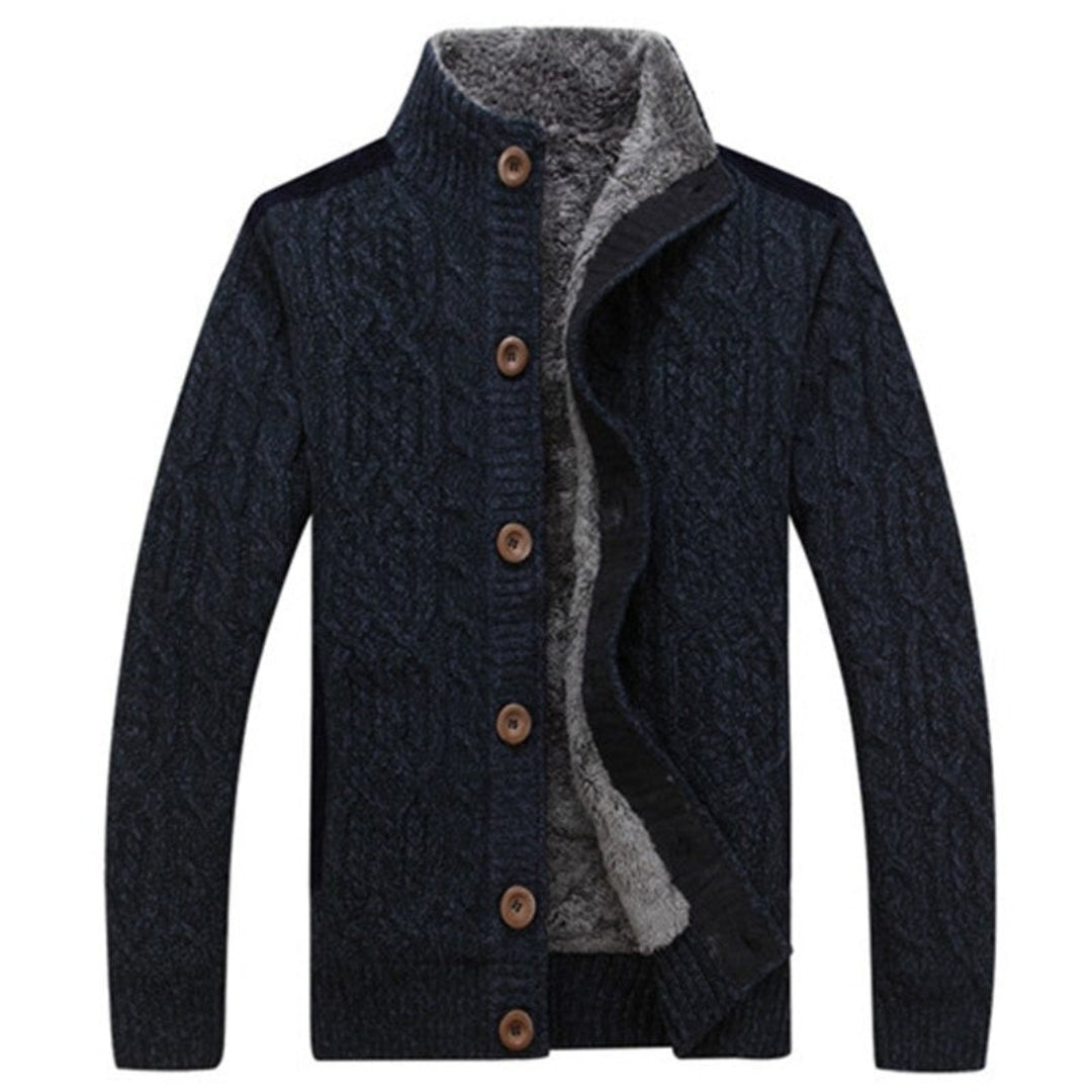 Gujar | Knitted Button Down Jacket For Men