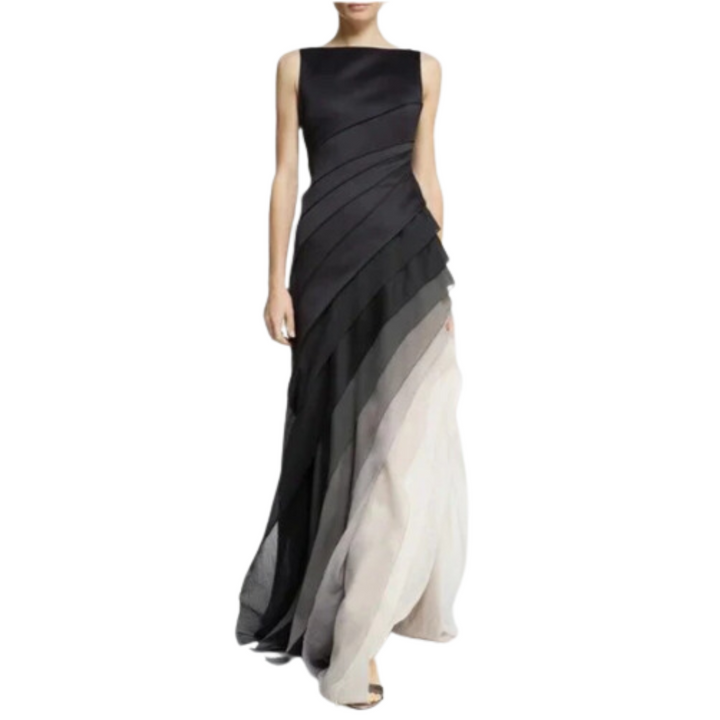 Zoie | Elegant Evening Pleated Maxi Dress For Women