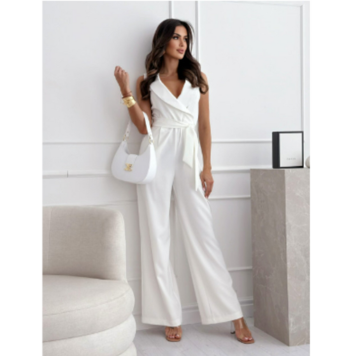 Yolanda | Elegant Evening Wide Leg Jumpsuit For Women